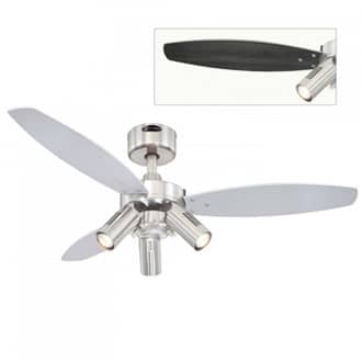 Jet Plus fan with wengue and silver blades