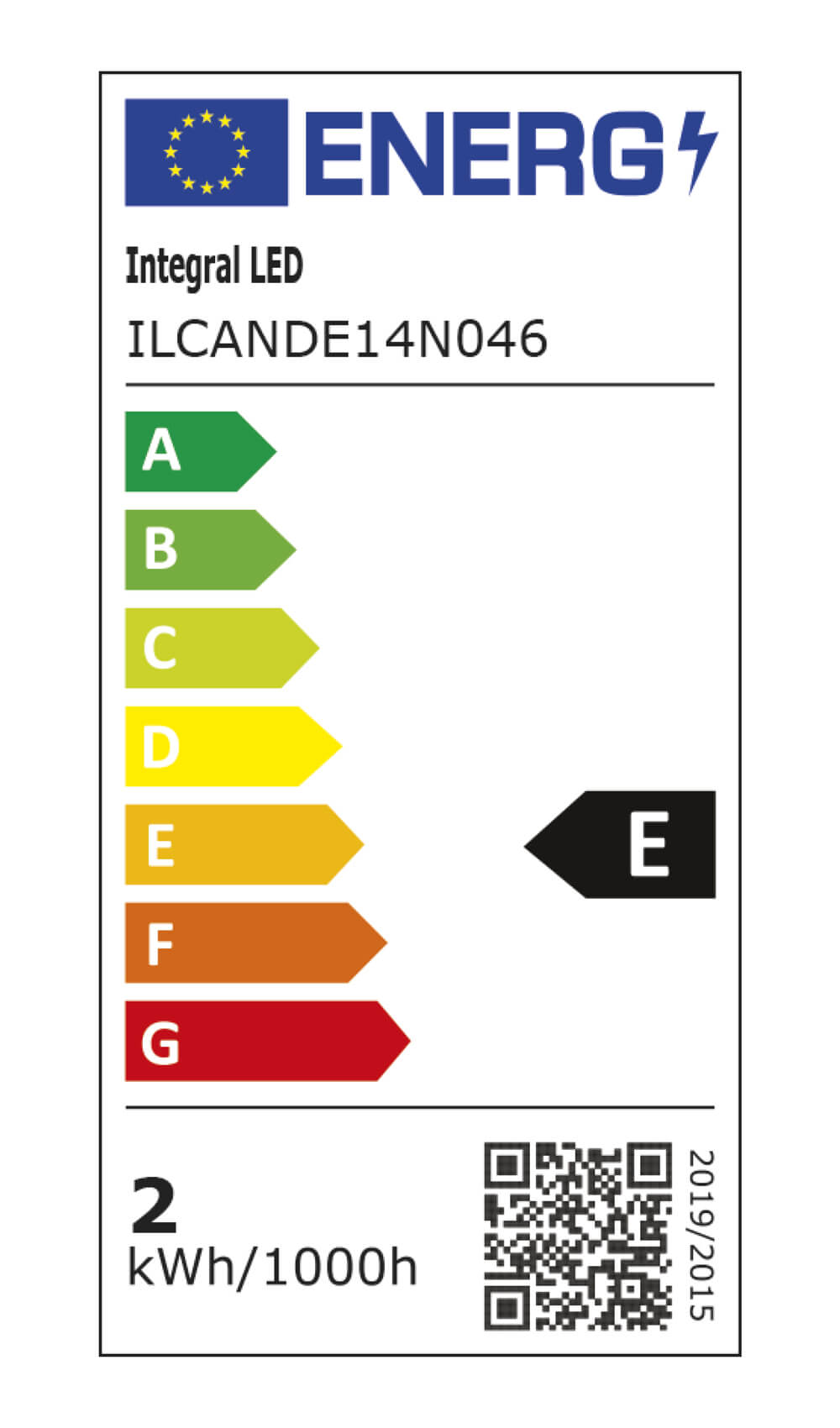 New-style energy rating label