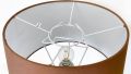 Lampshade carrier supporting a lampshade with a duplex ring fitter