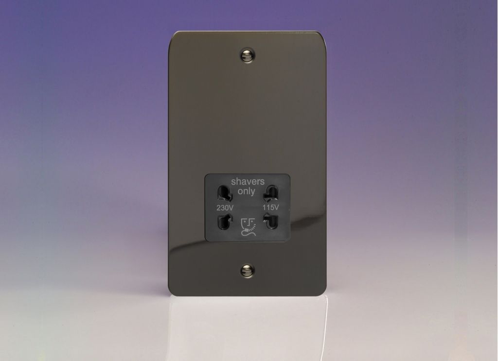 Shaver Socket Iridium Ultraflat + Black Insert Varilight XFISSB