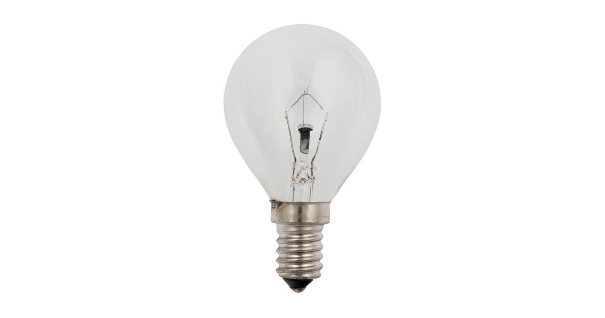 147231400 12v 25w E14 golf ball light bulb SES small