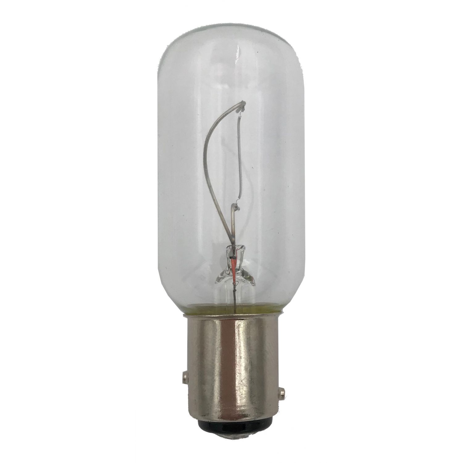 BAY15d - Lampe 12V 18/4W ergots décalés (verre granité