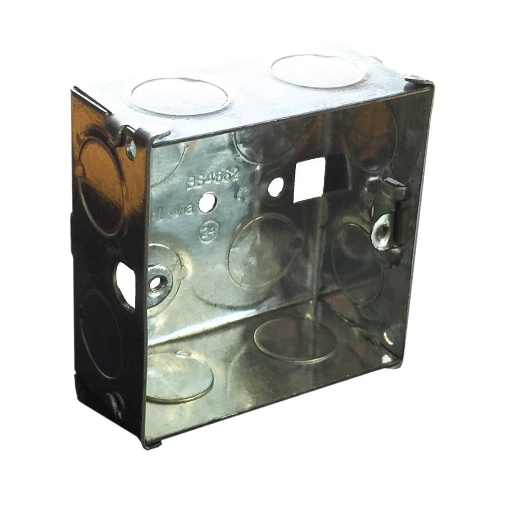 35mm Metal Back Box (1 gang) 8844 from £0.50