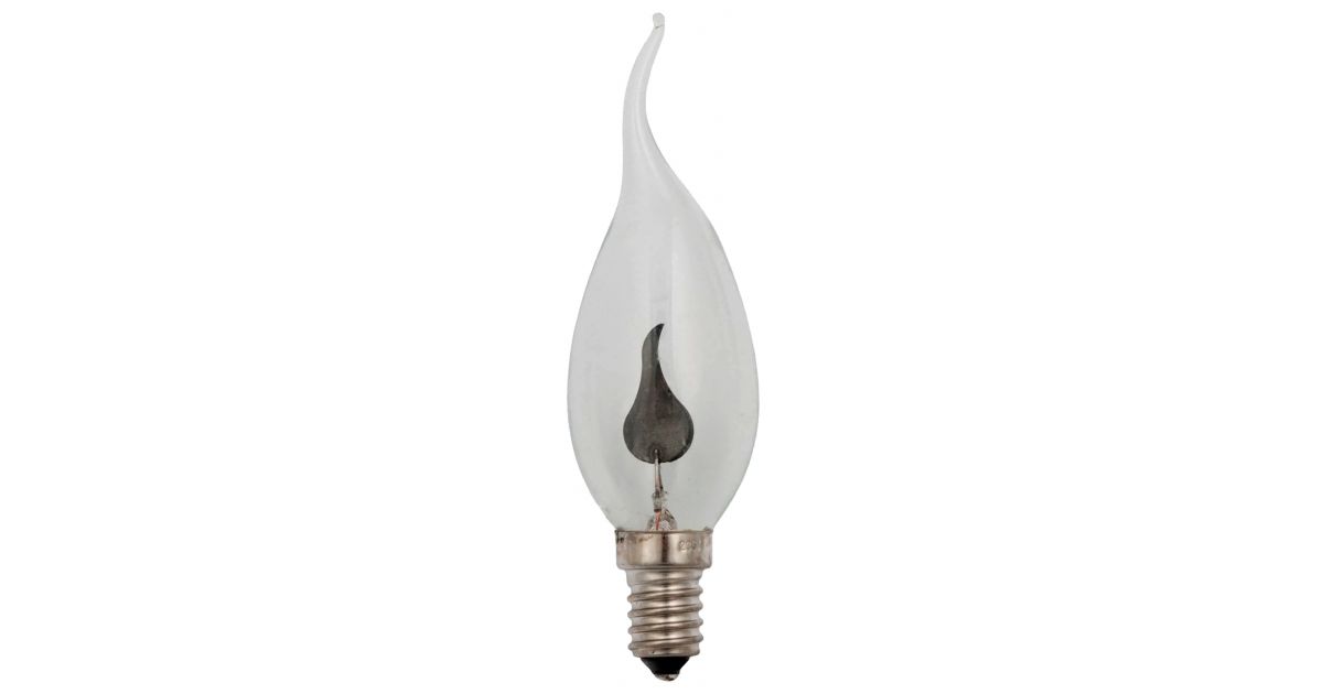 419904857: 3w Flicker Flame Tip Candle Bulb, SES E14