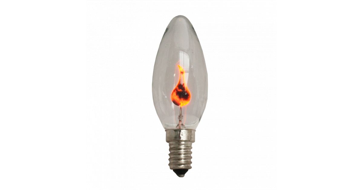 3w Neon Flicker Flame Candle bulb (SES / E14) £1.41