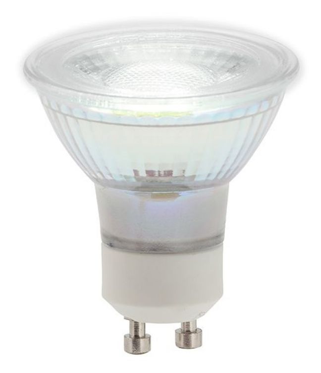 INL-34150-4K: 5w LED GU10 Bulb, 4000K, Glass, Non Dimmable