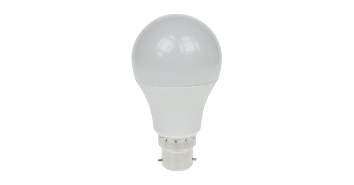 GLS/LED/6W/BC/6400K/D: 6w LED GLS Light Bulb, Dimmable, B22