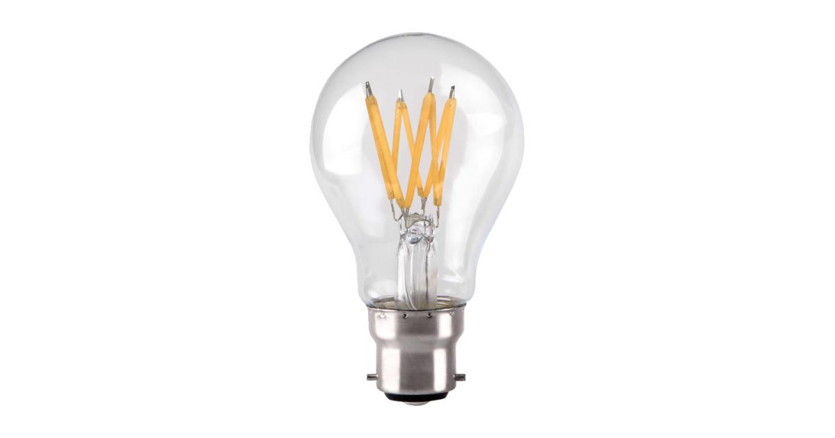 7w LED Filament GLS Light Bulb (BC, B22, NONDIMMABLE) £3.03