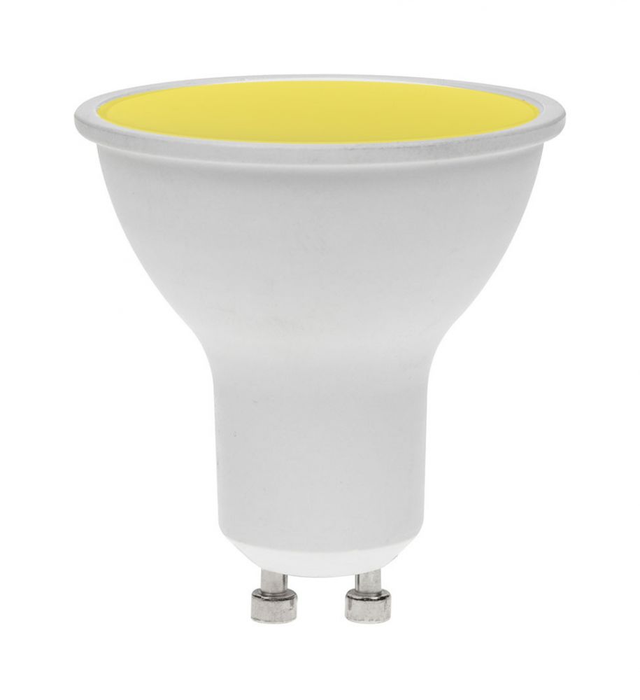 7w GU10 LED Light Bulb Yellow Coloured Twist Lock Dimmable £5.58