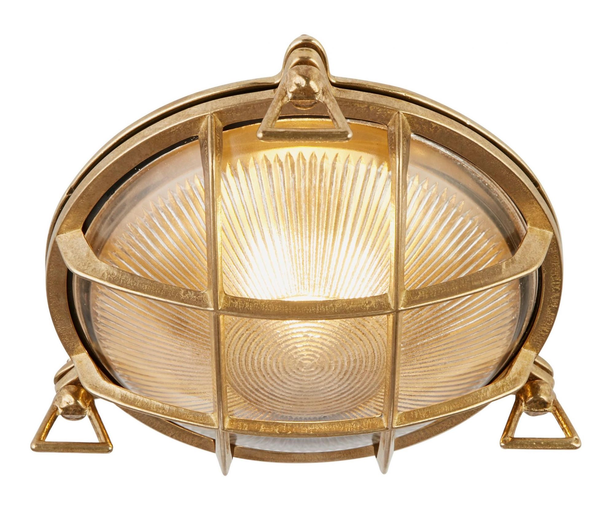 30361PB: Aladdin Bulkhead, IP64, Solid Brass, Round