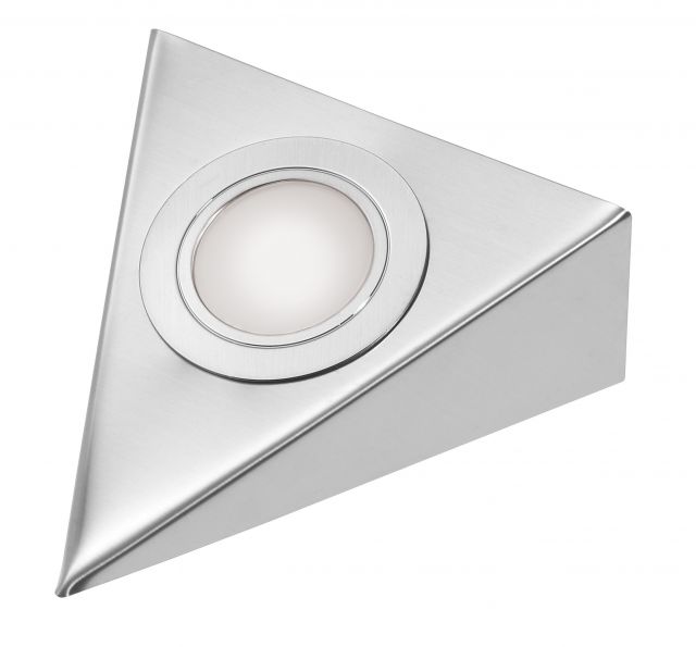2w 12v LED Triangle Downlight Frosted Stainless  Steel  Cool 
