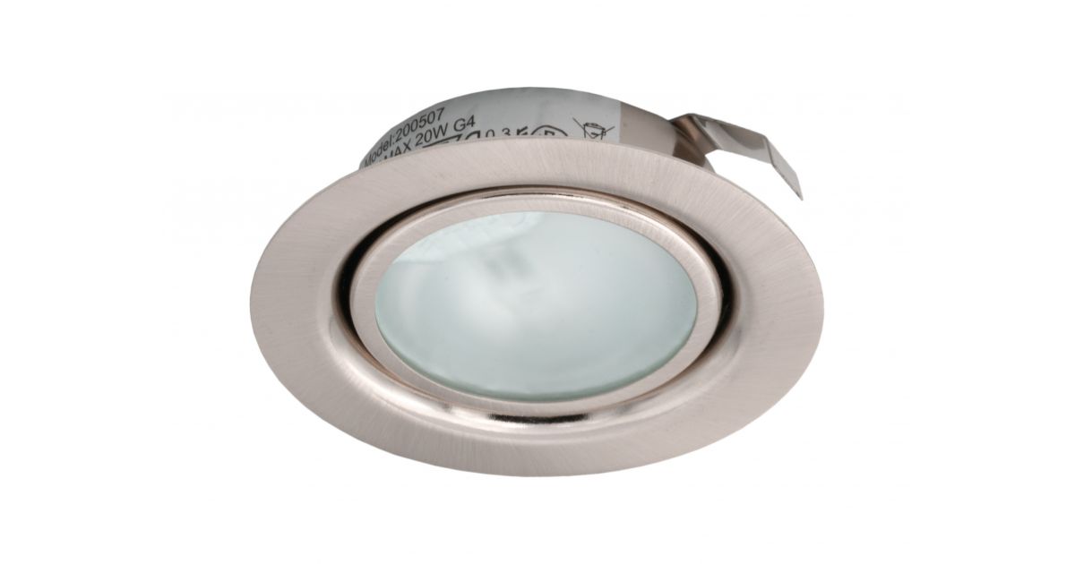 12v halogen recessed downlight stainless steel, warm white low voltage