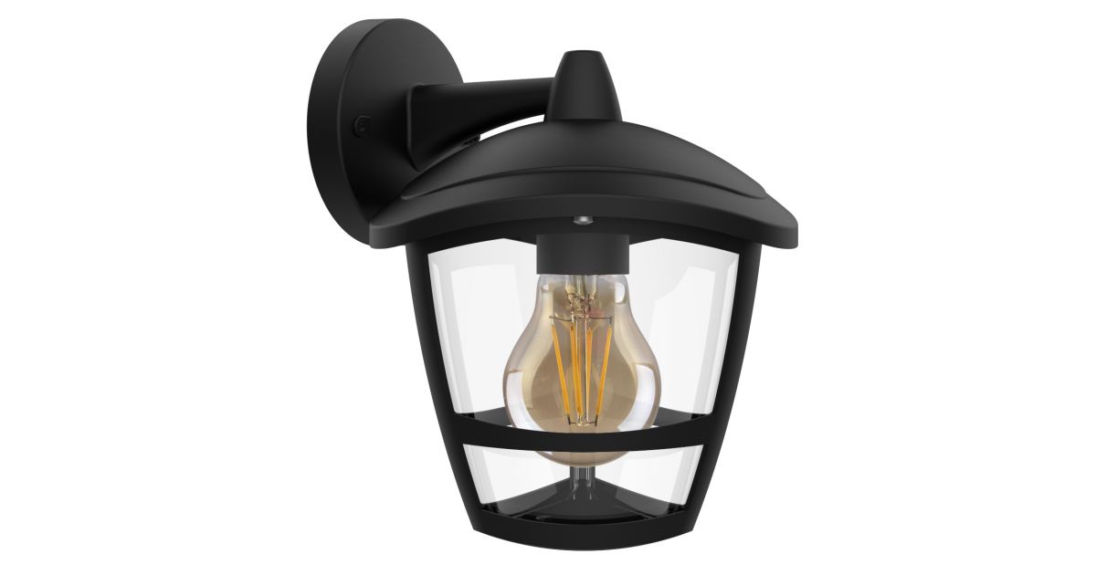 Kosnic DAITBLK Daintree Wall Light, IP44, black, down from £16.06