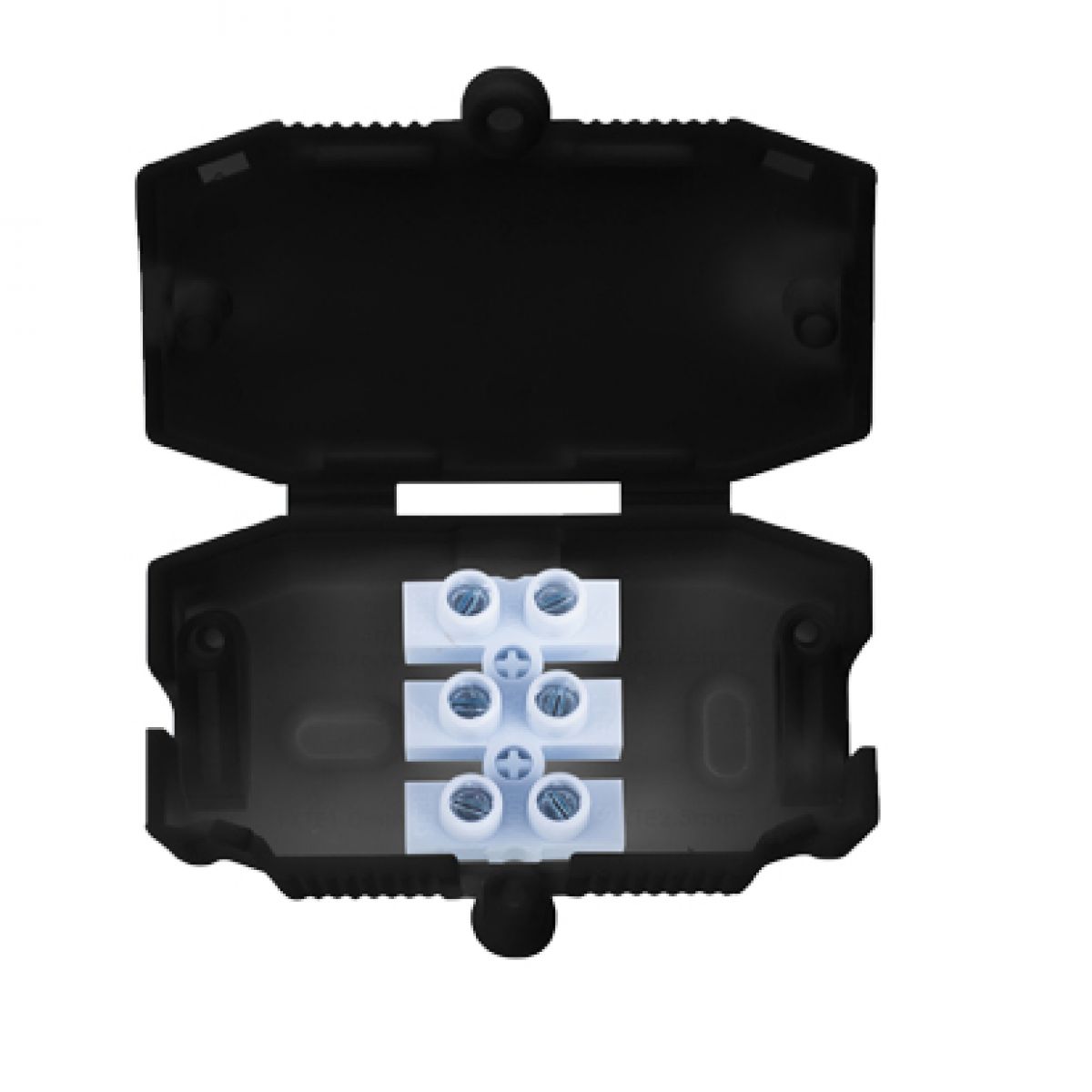 1926B Electrical Connector Box 3 Pole, black from £0.93