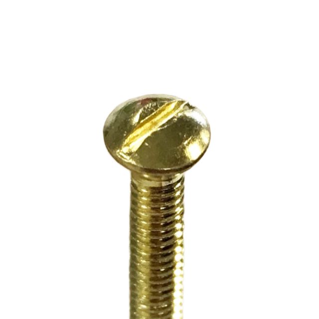 Electrical wall plate screw (brass, 38mm, M3.5) 1138B from £0.12
