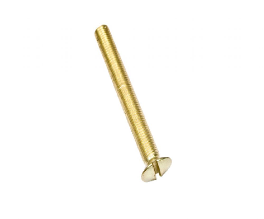 Electrical wall plate screw (brass, 50mm, M3.5) 1150B from £0.12