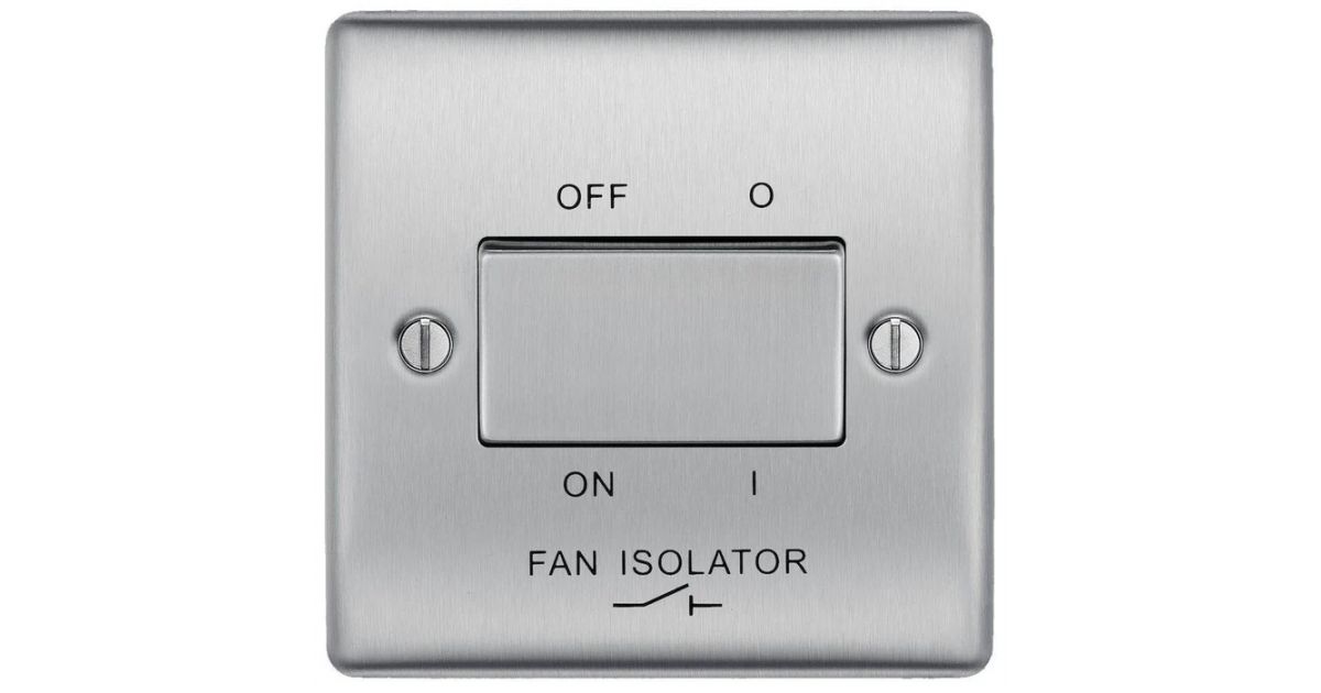 NBS15: Fan Isolating Rocker Switch, Nexus, 10A, 3 Pole