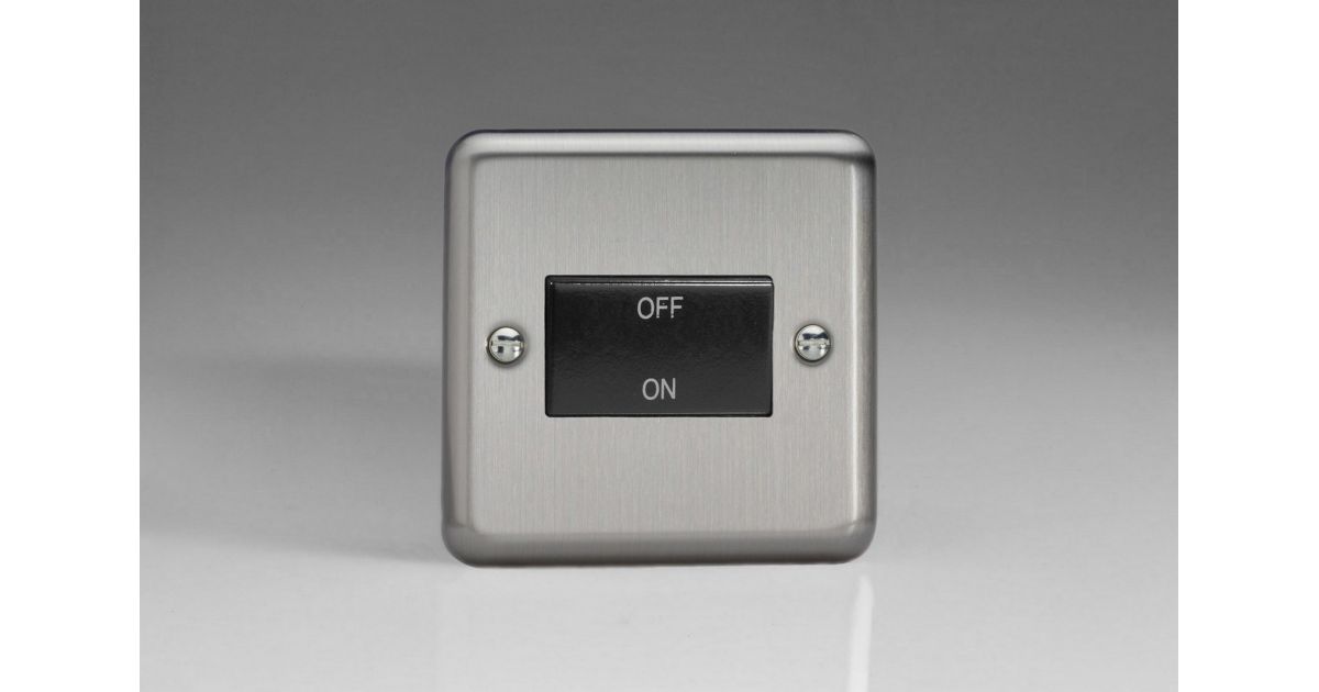 XSFIB: Fan Isolating Rocker Switch, Classic Matt Chrome