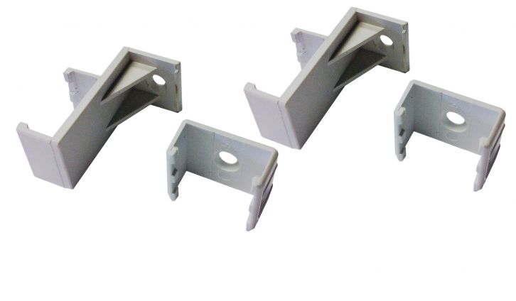 T4-Bracket: Fixing Bracket Clips For T4 Fluorescent - £2.02