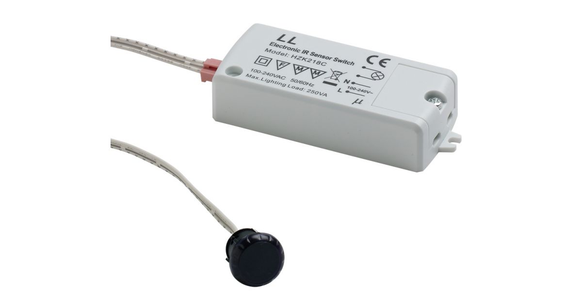 Infra Red On/Off Motion Sensor, Mains, Low Voltage, IR