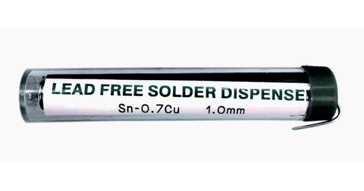 SO5 Lead Free Solder Dispenser with Flux, 1mm from £1.65