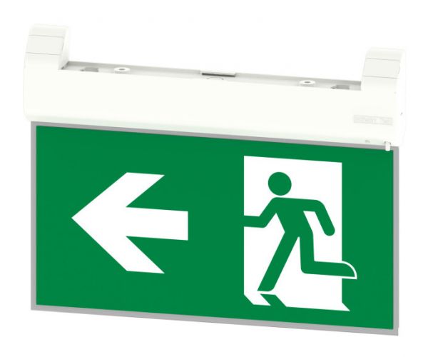 Distance Exit Sign ILEMES057: LED Emergency Exit Sign Muti-Fit Base Unit, 1w