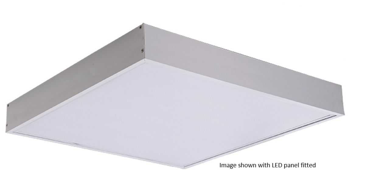 6060-SM: LED Panel Surface Mount Box, For Leyton Plato/Juno