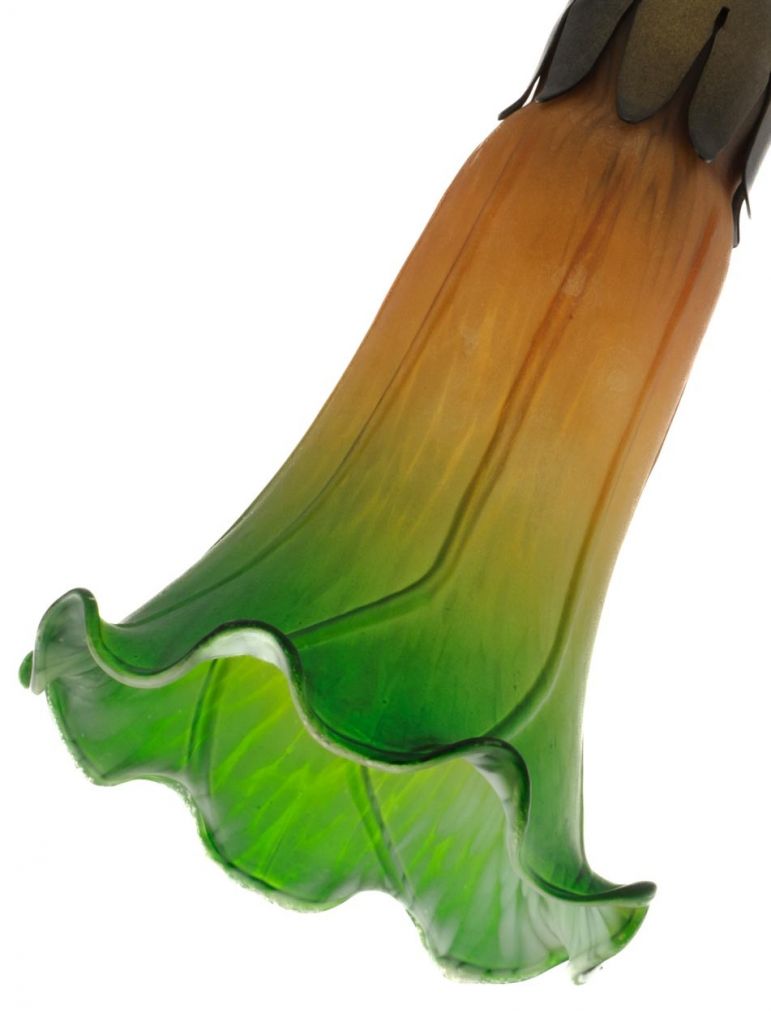 Lilly Table Light Replacement Glass Shade, Amber & Green