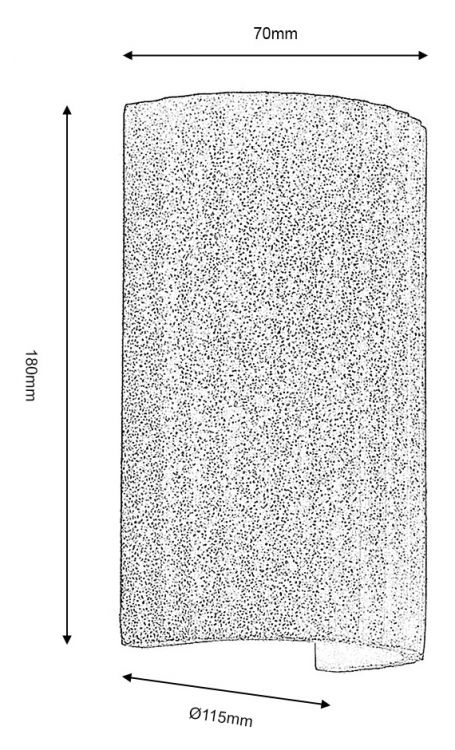 8434 CO: Nilak Wall Light, Concrete : Oaks Lighting