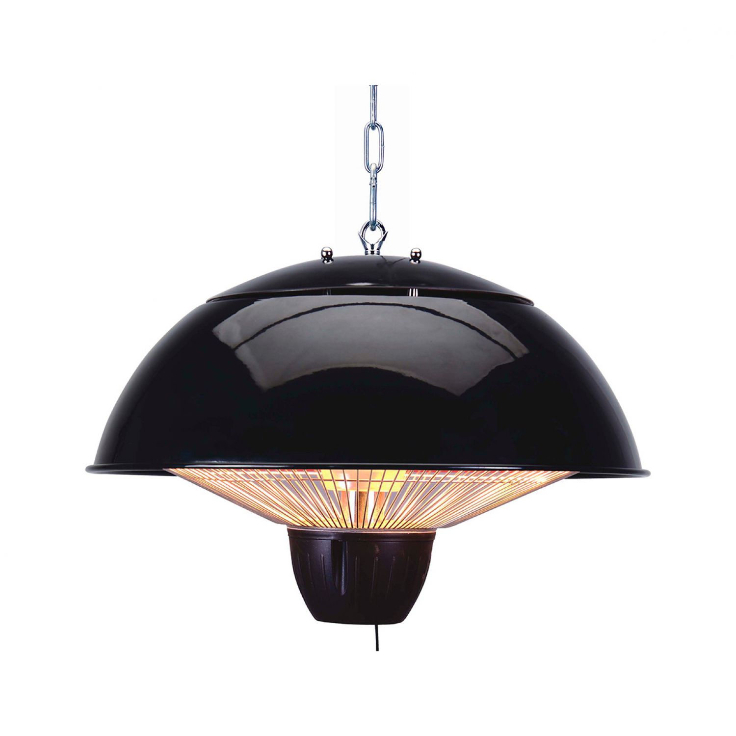 ZR-38833-BLK: Onyx LED Pendant Heater, IP34 : Zink