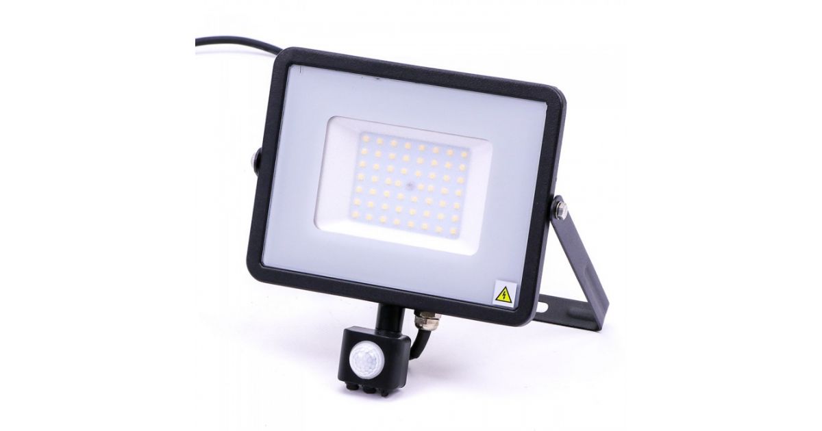 Slim Series LED Security Floodlight Daylight  V-TAC PIR SENSOR LIGHT LED-Samsung 