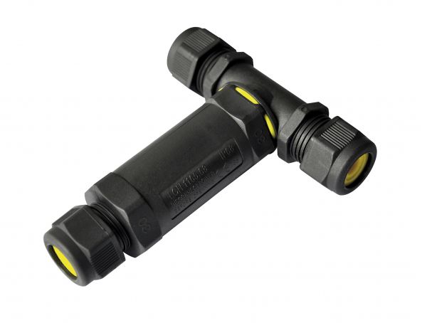 T Split Cable Rsa IP68-TEE1: IP68 Waterproof 3 Pole T-Splitter Cable Connector