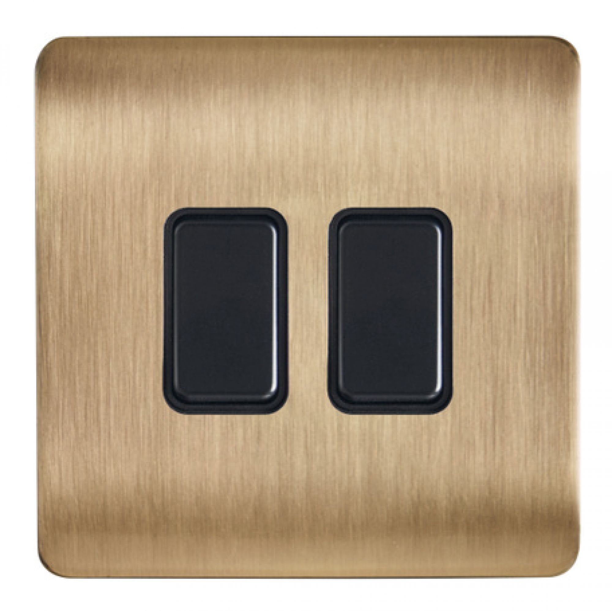 CUL-44842: Wireless Kinetic Grid Switch Frame, Satin Brass